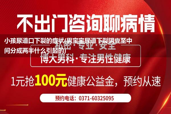 小孩尿道口下裂的症状(男宝宝尿道下裂阴囊至中间分成两半什么引起的)